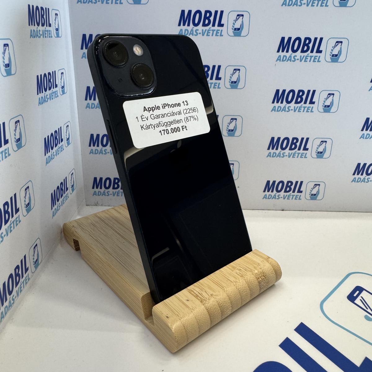 Apple iPhone 13 Kártyafüggetlen 128 GB, 12 hó garancia
