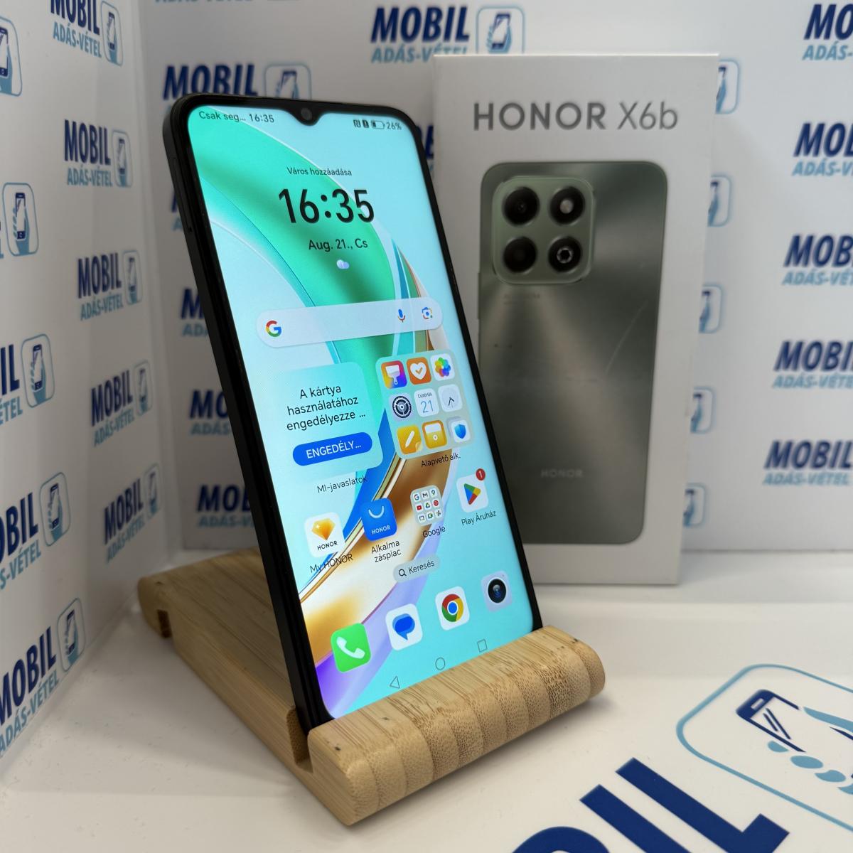 Honor X6b Kártyafüggetlen 128 GB, 12 hó garancia