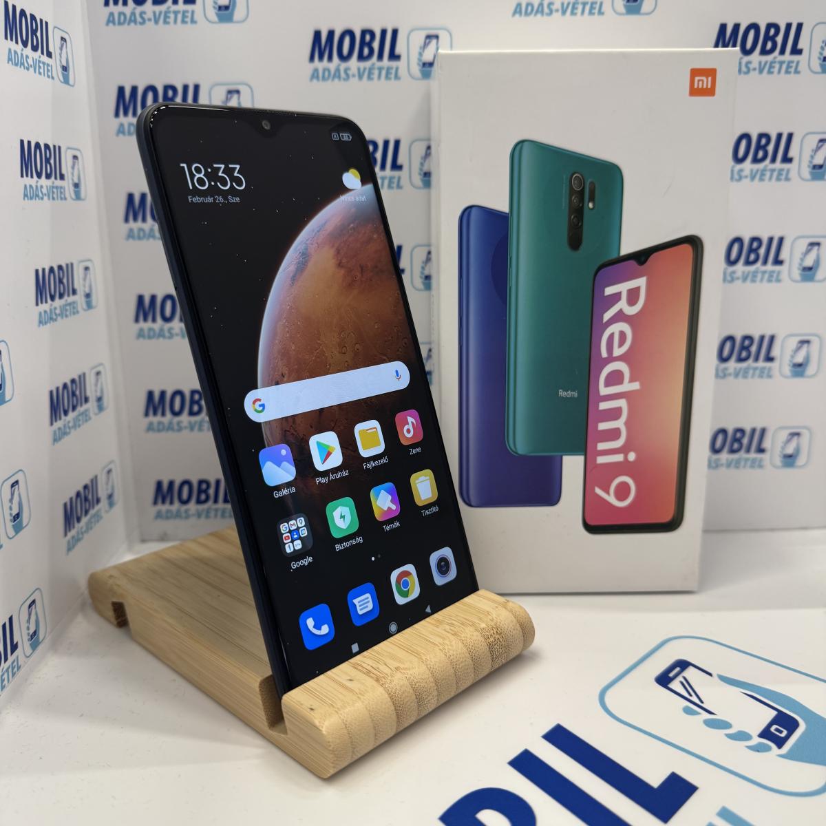 Xiaomi Redmi 9 Kártyafüggetlen 64 GB, 12 hó garancia