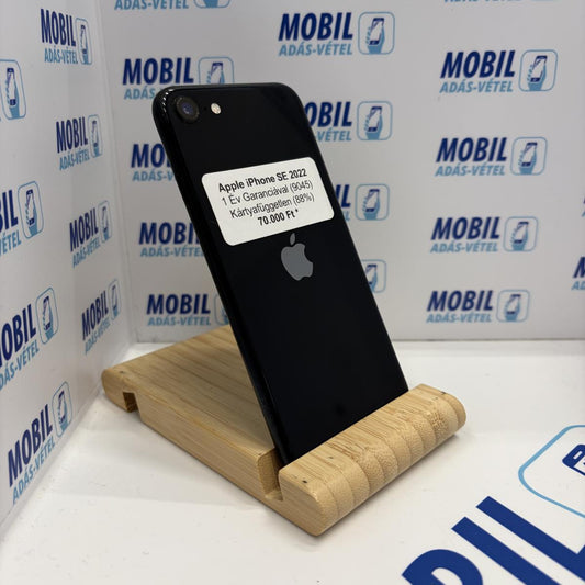 Apple iPhone SE (2022) Kártyafüggetlen 64 GB, 12 hó garancia