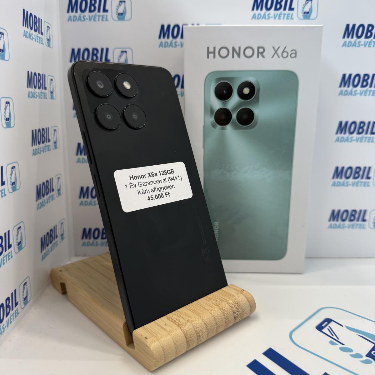 Honor X6a Kártyafüggetlen 128 GB, 12 hó garancia