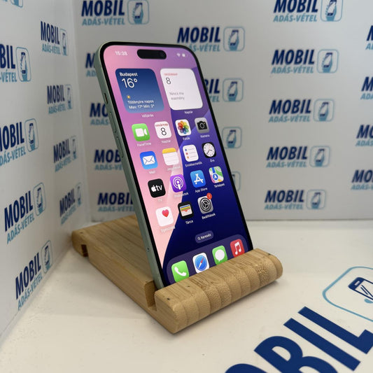 Apple iPhone 15 Kártyafüggetlen 128 GB, 12 hó garancia, Újszerű