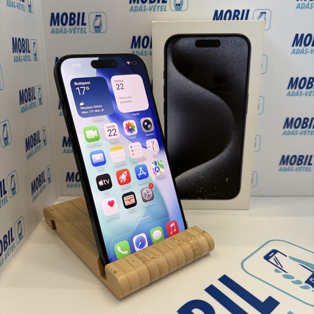 Apple iPhone 15 Pro Kártyafüggetlen 128 GB, 12 hó garancia