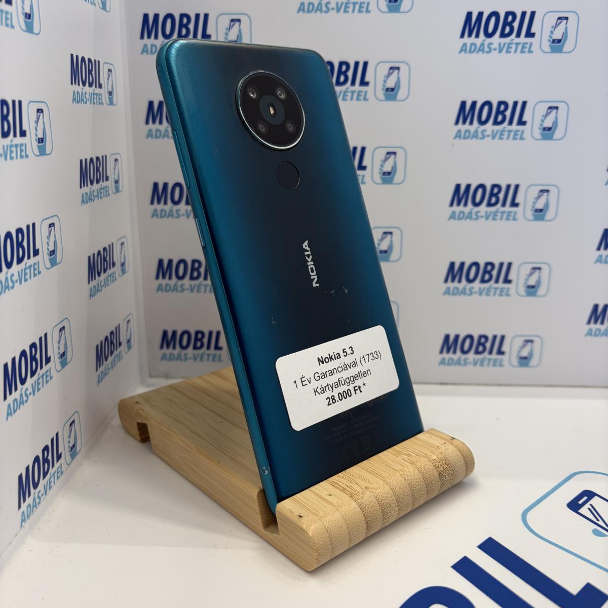 Nokia 5.3 Kártyafüggetlen 64 GB, 12 hó garancia