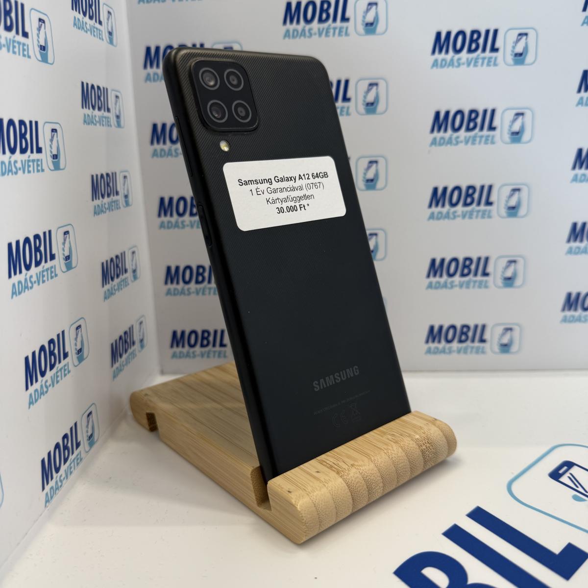 Samsung Galaxy A12 Kártyafüggetlen 64 GB, 12 hó garancia
