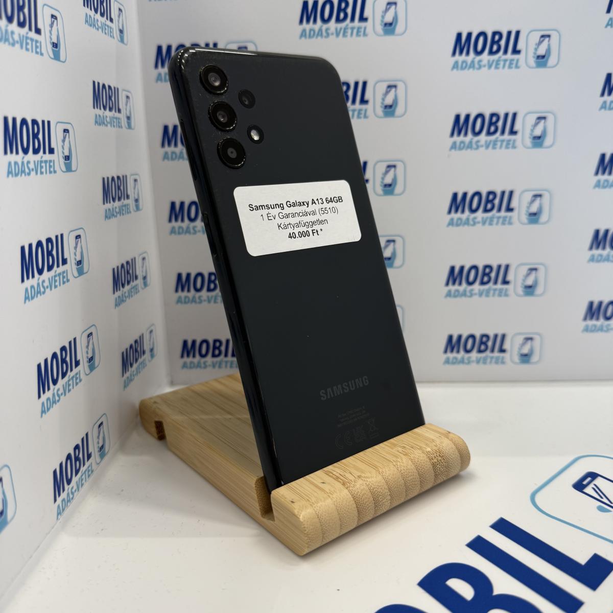 Samsung Galaxy A13 Kártyafüggetlen 64 GB, 12 hó garancia