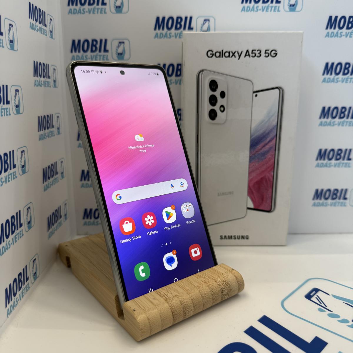 Samsung Galaxy A53 5G Kártyafüggetlen 128 GB, 12 hó garancia