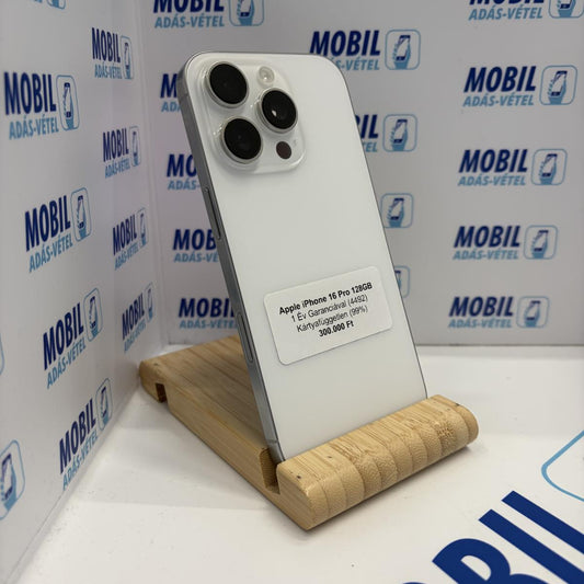 Apple iPhone 16 Pro Kártyafüggetlen 128 GB, 12 hó garancia