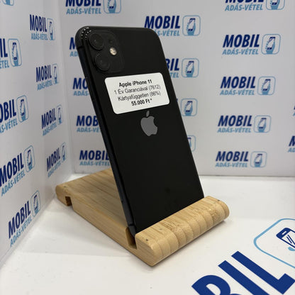 Apple iPhone 11 Kártyafüggetlen 64 GB, 12 hó garancia