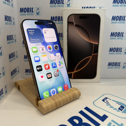 Apple iPhone 16 Pro Kártyafüggetlen 128 GB, 12 hó garancia, Újszerű
