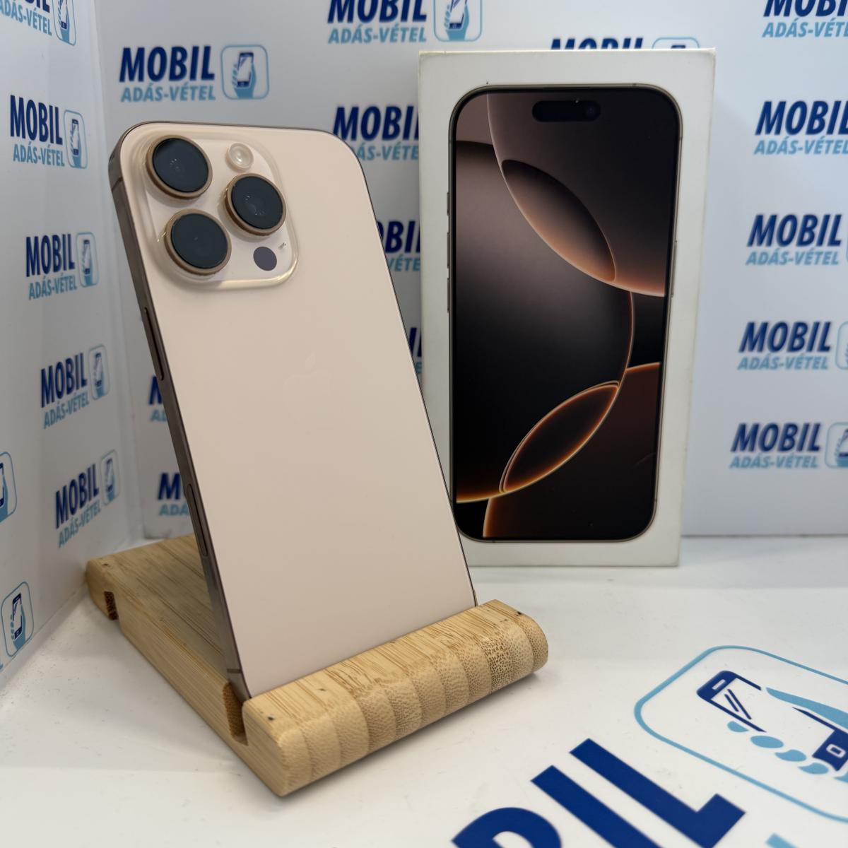 Apple iPhone 16 Pro Kártyafüggetlen 128 GB, 12 hó garancia, Újszerű