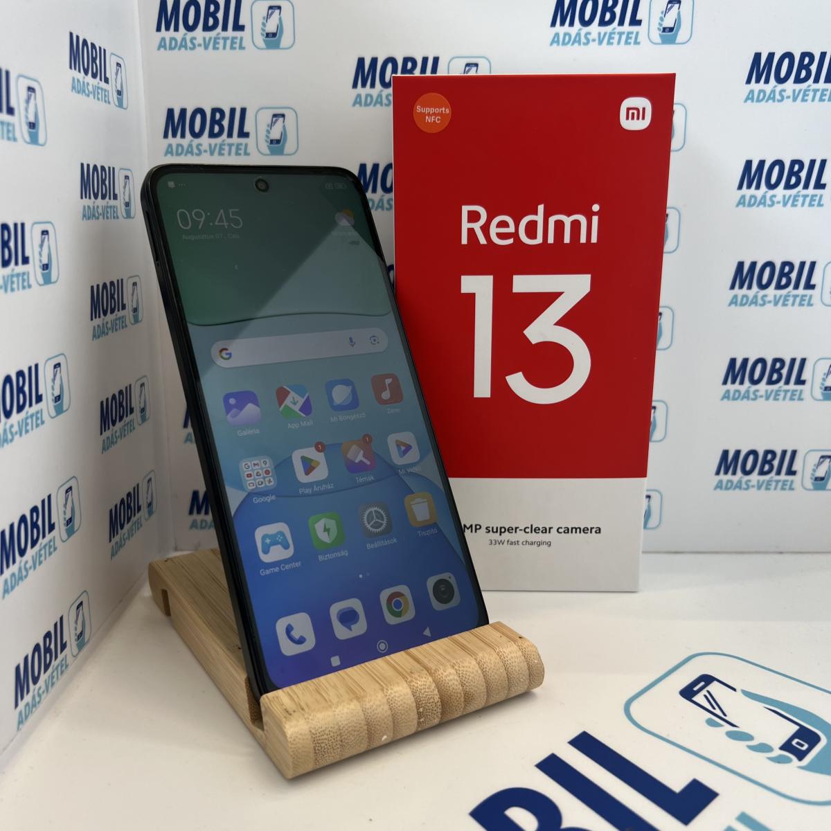 Xiaomi Redmi 13 4G Kártyafüggetlen 128 GB 6 GB Ram, 12 hó garancia