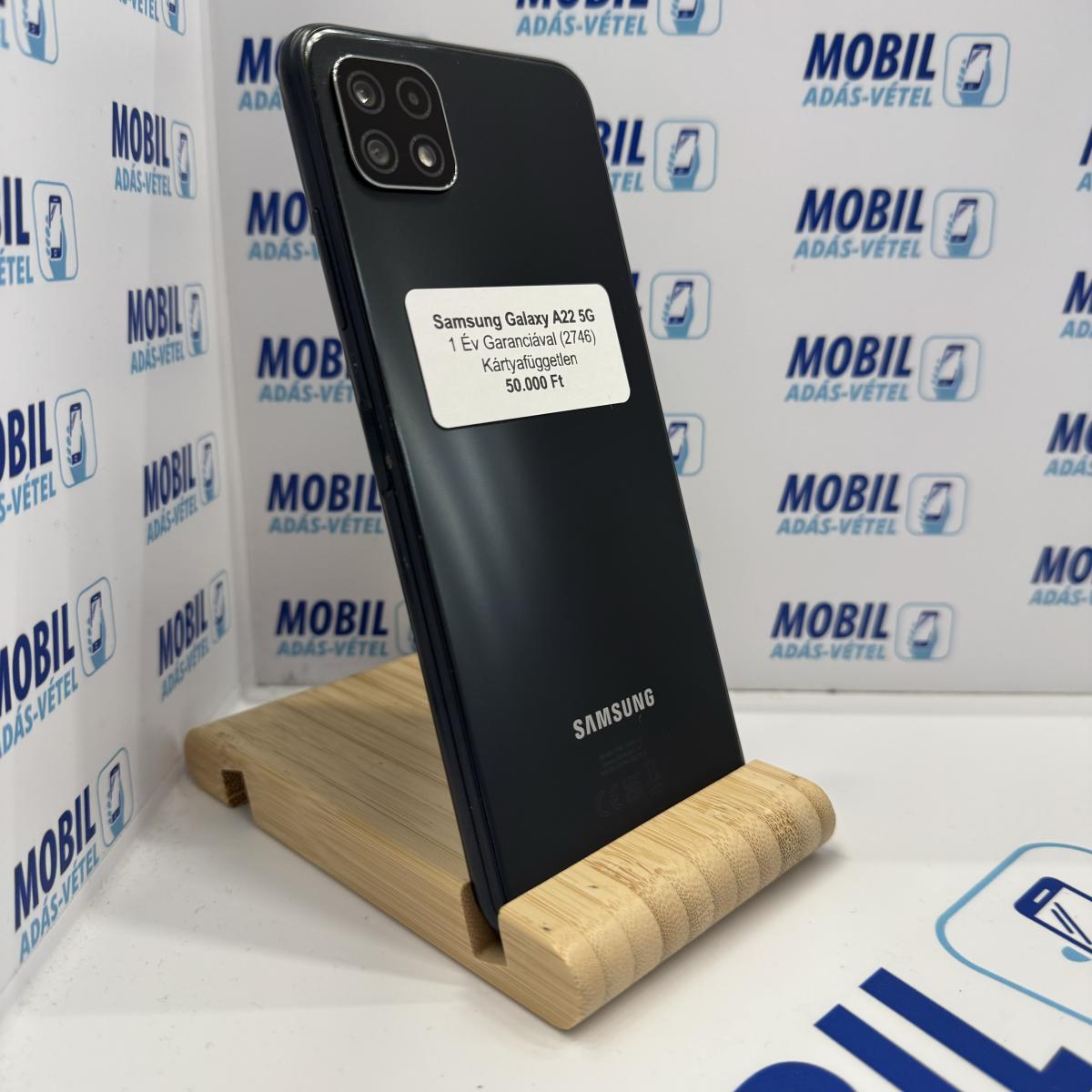 Samsung Galaxy A22 5G Kártyafüggetlen 128 GB, 12 hó garancia