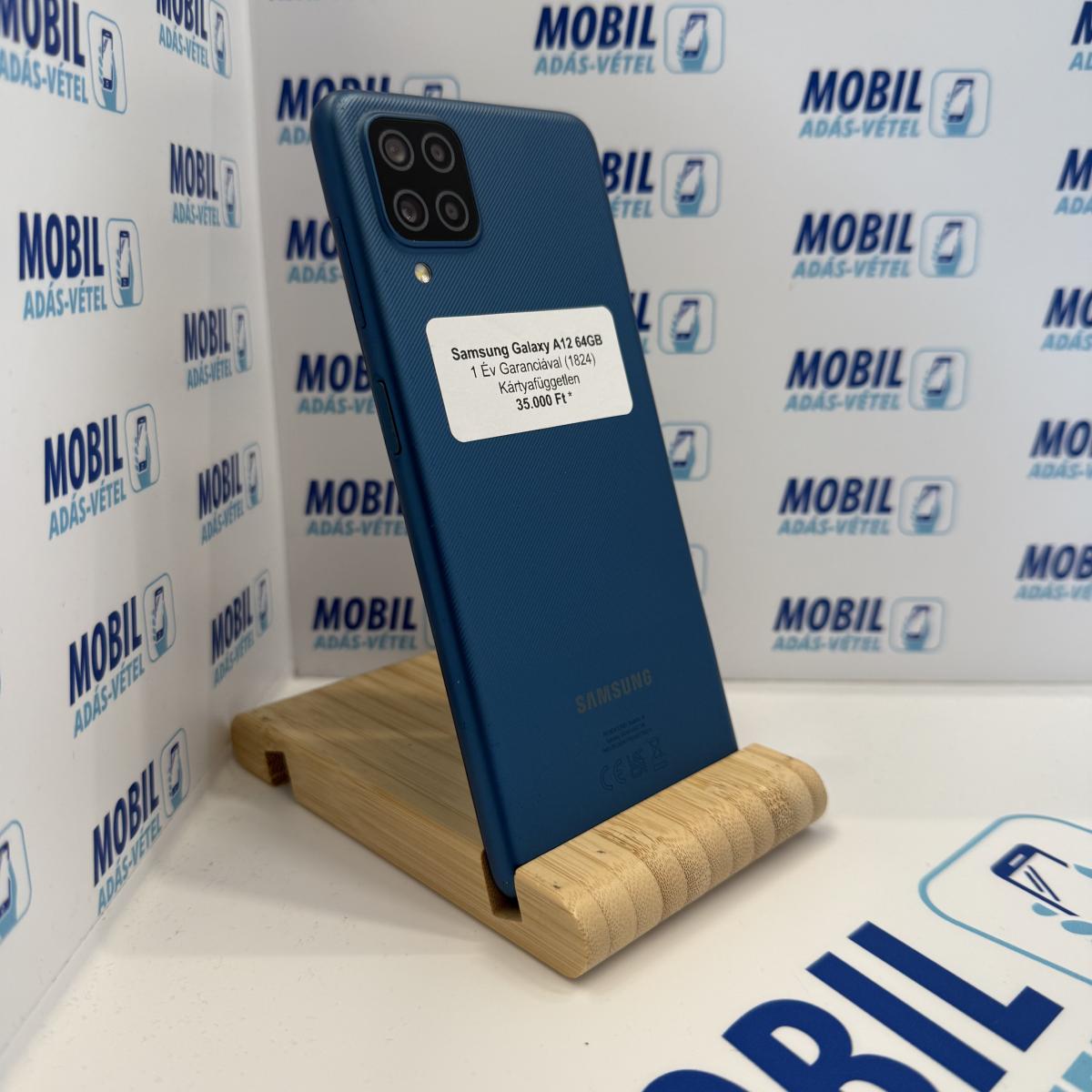 Samsung Galaxy A12 Kártyafüggetlen 64 GB, 12 hó garancia