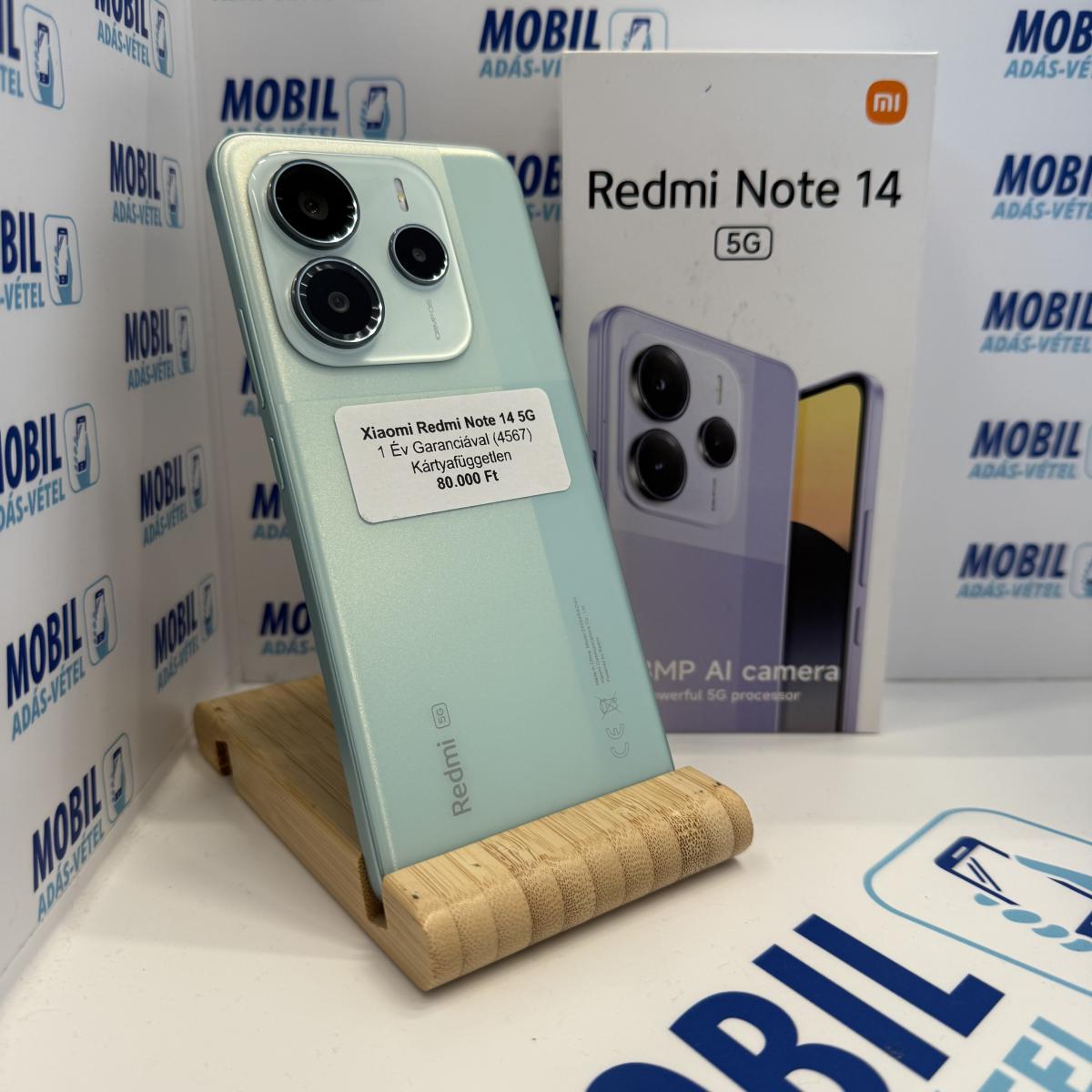 Xiaomi Redmi Note 14 5G Kártyafüggetlen 256 GB, 12 hó garancia