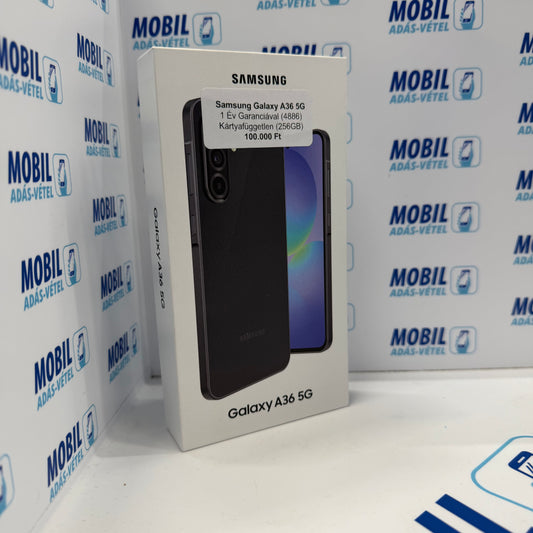 Új Samsung Galaxy A36 5G 256GB, Kártyafüggetlen, 12 hó garancia