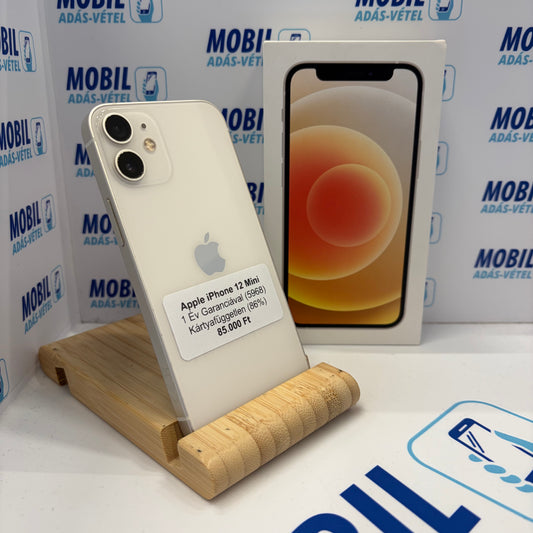 Apple iPhone 12 Mini 64GB, Kártyafüggetlen, 12 hó garancia