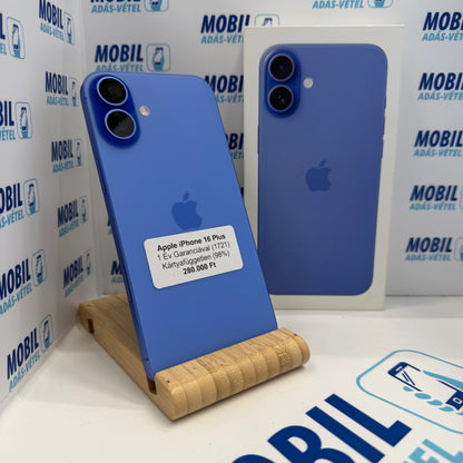 Apple iPhone 16 Plus 128GB, Kártyafüggetlen, 12 hó garancia