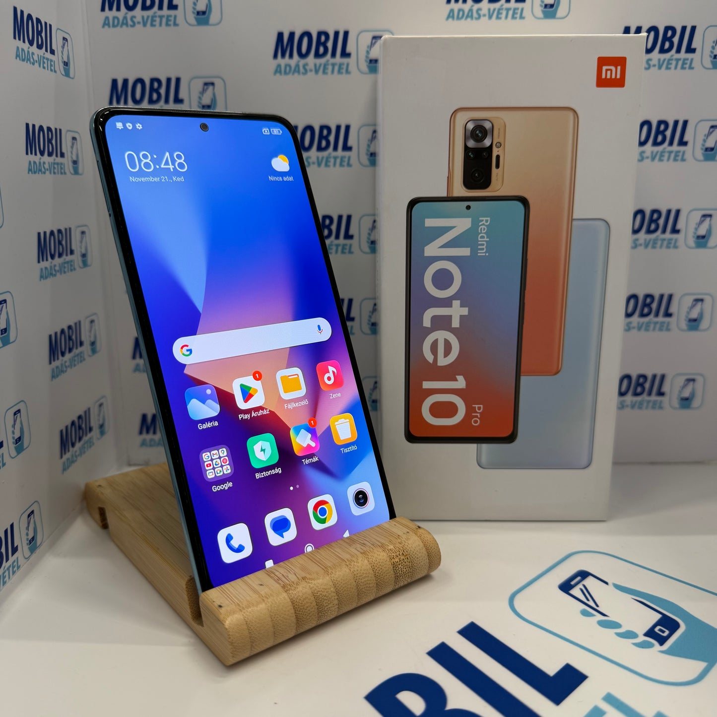 Xiaomi Redmi Note 10 Pro 128GB, Kártyafüggetlen, 12 hó garancia