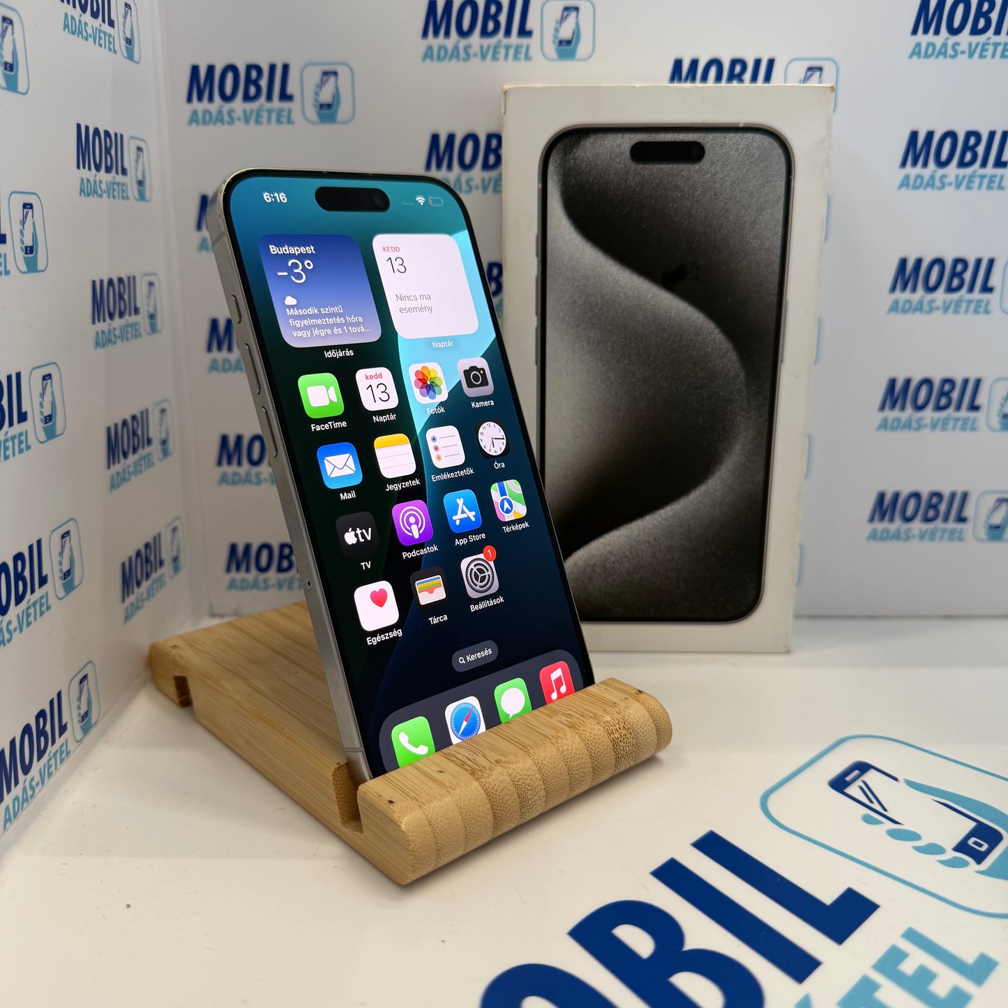 Apple iPhone 15 Pro 128GB, Kártyafüggetlen, 12 hó garancia